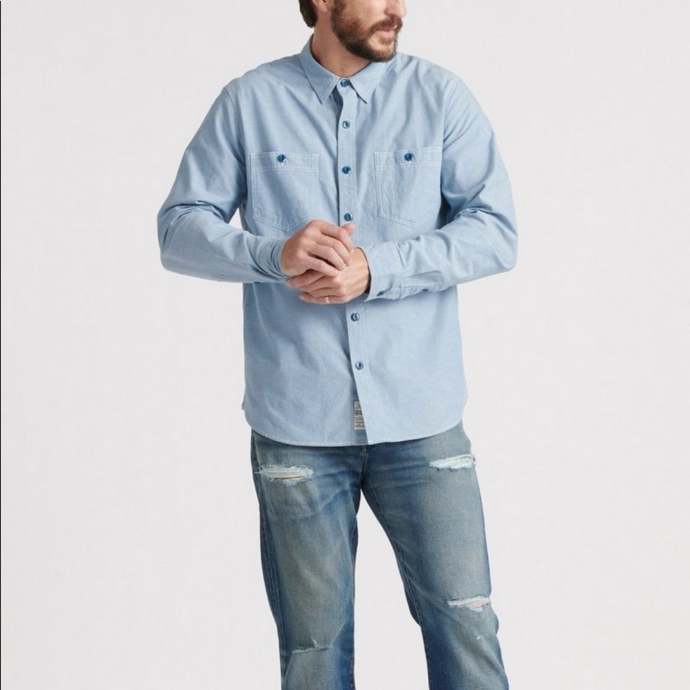 NWT Lucky Brand Chambray Work Shirt- Classic Fit XL